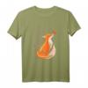Süßer Fuchs mit Blumen - Natur Herbst T-Shirt für Kinder, ideal für Einschulung, Geburtstag oder Weihnachten