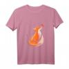 Süßer Fuchs mit Blumen - Natur Herbst T-Shirt für Kinder, ideal für Einschulung, Geburtstag oder Weihnachten