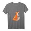 Süßer Fuchs mit Blumen - Natur Herbst T-Shirt für Kinder, ideal für Einschulung, Geburtstag oder Weihnachten