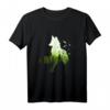 Fuchs Silhouette Klimaschutz Wald Fox Förster T-Shirt – Ideales Geschenk für Tierliebhaber, Förster & Waldfreunde zu Weihnachten & Geburtstag