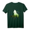 Fuchs Silhouette Klimaschutz Wald Fox Förster T-Shirt – Ideales Geschenk für Tierliebhaber, Förster & Waldfreunde zu Weihnachten & Geburtstag