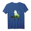 Fuchs Silhouette Klimaschutz Wald Fox Förster T-Shirt – Ideales Geschenk für Tierliebhaber, Förster & Waldfreunde zu Weihnachten & Geburtstag