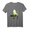Fuchs Silhouette Klimaschutz Wald Fox Förster T-Shirt – Ideales Geschenk für Tierliebhaber, Förster & Waldfreunde zu Weihnachten & Geburtstag