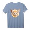 Wüstenfuchs Fennek Fuchs Füchse Illustration T-Shirt – Perfektes Geschenk für Tierfreunde, Naturschützer & Fuchs-Liebhaber zu Weihnachten & Geburtstag