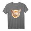 Wüstenfuchs Fennek Fuchs Füchse Illustration T-Shirt – Perfektes Geschenk für Tierfreunde, Naturschützer & Fuchs-Liebhaber zu Weihnachten & Geburtstag