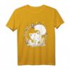 Weisser Wolf mit Mond - Gothic Fuchs mit Galaxy Sternen T-Shirt für Natur- und Gothic-Fans, ideales Weihnachts- und Geburtstagsgeschenk