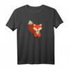 Süßer Cartoon Fuchs T-Shirt für Männer, Frauen und Kinder – Lustiges Tiermotiv für Alltag und Geschenk