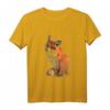 Handbemalter Fuchs Langarmshirt zum HapKoala - Lustiges Wildtier T-Shirt für Tierliebhaber