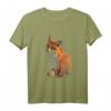 Handbemalter Fuchs Langarmshirt zum HapKoala - Lustiges Wildtier T-Shirt für Tierliebhaber