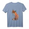 Handbemalter Fuchs Langarmshirt zum HapKoala - Lustiges Wildtier T-Shirt für Tierliebhaber