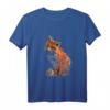 Handbemalter Fuchs Langarmshirt zum HapKoala - Lustiges Wildtier T-Shirt für Tierliebhaber
