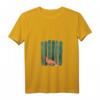 Damen Fuchs T-Shirt mit V-Ausschnitt – Leichtes, klassisch geschnittenes Tiermotiv-Shirt mit Doppelnaht