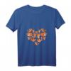 Damen & Mädchen Fuchs T-Shirt mit Herz-Posen - Süßes Tiermotiv mit V-Ausschnitt, Perfekt für Fuchs-Liebhaber & Tierfreunde
