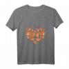 Damen & Mädchen Fuchs T-Shirt mit Herz-Posen - Süßes Tiermotiv mit V-Ausschnitt, Perfekt für Fuchs-Liebhaber & Tierfreunde