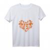Damen & Mädchen Fuchs T-Shirt mit Herz-Posen - Süßes Tiermotiv mit V-Ausschnitt, Perfekt für Fuchs-Liebhaber & Tierfreunde