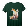 Fuchs Kunst Tierliebhaber Motiv T-Shirt - Perfektes Geschenk für Natur- und Tierfreunde