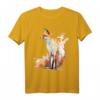 Fuchs Kunst Tierliebhaber Motiv T-Shirt - Perfektes Geschenk für Natur- und Tierfreunde