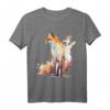 Fuchs Kunst Tierliebhaber Motiv T-Shirt - Perfektes Geschenk für Natur- und Tierfreunde