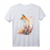 Fuchs Kunst Tierliebhaber Motiv T-Shirt - Perfektes Geschenk für Natur- und Tierfreunde