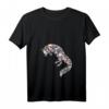 Damen Fuchs Blumen Füchse - Stilvolles und lustiges Natur Fuchs T-Shirt mit V-Ausschnitt, ideales Geschenk für Tierliebhaber und Naturfans