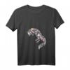 Damen Fuchs Blumen Füchse - Stilvolles und lustiges Natur Fuchs T-Shirt mit V-Ausschnitt, ideales Geschenk für Tierliebhaber und Naturfans