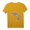 Damen Fuchs Blumen Füchse - Stilvolles und lustiges Natur Fuchs T-Shirt mit V-Ausschnitt, ideales Geschenk für Tierliebhaber und Naturfans