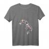 Damen Fuchs Blumen Füchse - Stilvolles und lustiges Natur Fuchs T-Shirt mit V-Ausschnitt, ideales Geschenk für Tierliebhaber und Naturfans