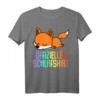 Offizielles Fuchs Schlafshirt & Pyjama Nachthemd – Lustiges Geschenk für Langschläfer, Morgenmuffel und Fuchsliebhaber, Damen & Herren