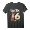 Ich bin 6 Fox Kinder T-Shirt – Süßes Geburtstags-Shirt für Mädchen zum 6. Geburtstag, Fuchs Motiv für kleine Prinzessinnen und Fuchs-Fans