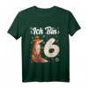 Ich bin 6 Fox Kinder T-Shirt – Süßes Geburtstags-Shirt für Mädchen zum 6. Geburtstag, Fuchs Motiv für kleine Prinzessinnen und Fuchs-Fans