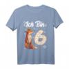 Ich bin 6 Fox Kinder T-Shirt – Süßes Geburtstags-Shirt für Mädchen zum 6. Geburtstag, Fuchs Motiv für kleine Prinzessinnen und Fuchs-Fans