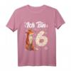 Ich bin 6 Fox Kinder T-Shirt – Süßes Geburtstags-Shirt für Mädchen zum 6. Geburtstag, Fuchs Motiv für kleine Prinzessinnen und Fuchs-Fans
