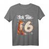 Ich bin 6 Fox Kinder T-Shirt – Süßes Geburtstags-Shirt für Mädchen zum 6. Geburtstag, Fuchs Motiv für kleine Prinzessinnen und Fuchs-Fans