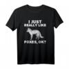 Niedliches Fuchs T-Shirt für Liebhaber - Perfektes Geschenk für Tierfreunde, Freunde, Familie zu Geburtstag, Weihnachten, Vatertag oder Muttertag