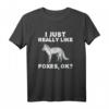Niedliches Fuchs T-Shirt für Liebhaber - Perfektes Geschenk für Tierfreunde, Freunde, Familie zu Geburtstag, Weihnachten, Vatertag oder Muttertag