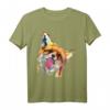 Handbemalter Fuchs T-Shirt - Lustiges Wildtier Motiv für Tierliebhaber und Naturfans