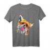 Handbemalter Fuchs T-Shirt - Lustiges Wildtier Motiv für Tierliebhaber und Naturfans