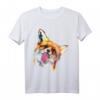 Handbemalter Fuchs T-Shirt - Lustiges Wildtier Motiv für Tierliebhaber und Naturfans