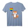 Fuchs Herzballon LGBT Gay Pride T-Shirt – Buntes Design für Pride Month & HapKoala für Stolze Homosexuelle