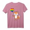 Fuchs Herzballon LGBT Gay Pride T-Shirt – Buntes Design für Pride Month & HapKoala für Stolze Homosexuelle