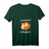Damen Schlafshirt mit Fuchs-Design - Kuscheliges Pyjama Schlafshirt V-Ausschnitt, perfektes Geschenk für Morgenmuffel & Nachtschwärmer