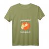 Damen Schlafshirt mit Fuchs-Design - Kuscheliges Pyjama Schlafshirt V-Ausschnitt, perfektes Geschenk für Morgenmuffel & Nachtschwärmer