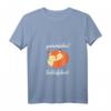 Damen Schlafshirt mit Fuchs-Design - Kuscheliges Pyjama Schlafshirt V-Ausschnitt, perfektes Geschenk für Morgenmuffel & Nachtschwärmer