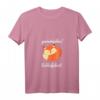 Damen Schlafshirt mit Fuchs-Design - Kuscheliges Pyjama Schlafshirt V-Ausschnitt, perfektes Geschenk für Morgenmuffel & Nachtschwärmer