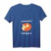Damen Schlafshirt mit Fuchs-Design - Kuscheliges Pyjama Schlafshirt V-Ausschnitt, perfektes Geschenk für Morgenmuffel & Nachtschwärmer