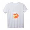 Damen Schlafshirt mit Fuchs-Design - Kuscheliges Pyjama Schlafshirt V-Ausschnitt, perfektes Geschenk für Morgenmuffel & Nachtschwärmer