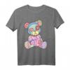 Pastell Gothic Teddybär Anime Kawaii Menhera T-Shirt – Perfekt für Softgrunge, Vaporware & Harajuku Fans
