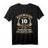 10. Hochzeitstag Ehemann seit 10 Jahren Rosenhochzeit T-Shirt – Klassisches Jubiläums-Geschenk für Ehemänner
