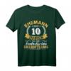 10. Hochzeitstag Ehemann seit 10 Jahren Rosenhochzeit T-Shirt – Klassisches Jubiläums-Geschenk für Ehemänner