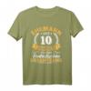 10. Hochzeitstag Ehemann seit 10 Jahren Rosenhochzeit T-Shirt – Klassisches Jubiläums-Geschenk für Ehemänner